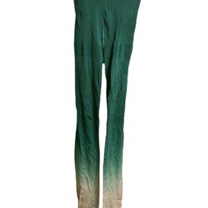 SOLD Blue/green and white ombre tights - Handmade in Seattle - BZR - Semi opaque
